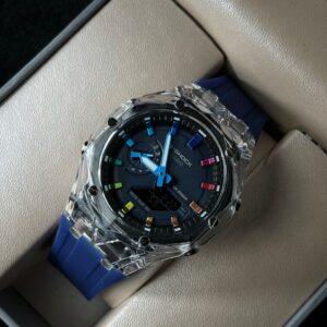 جیشاک قاب الماسی آبی کاربنی